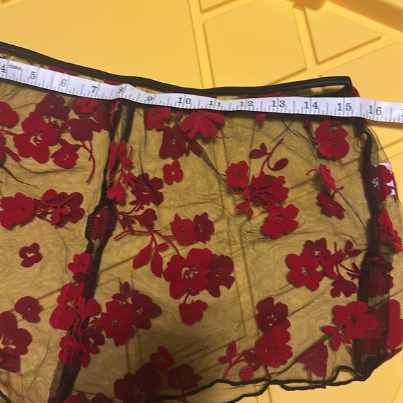 Sheer Black and red bralette and underwear set BNWT - Picture 5 of 5